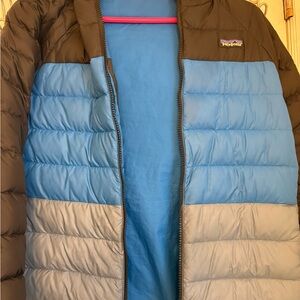 Patagonia reversible down sweater hoodie kids